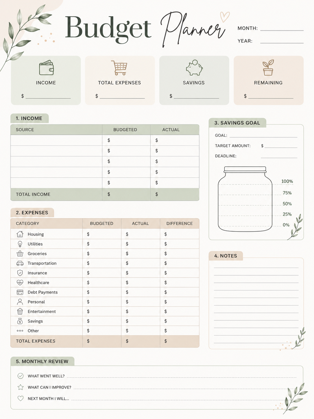 budget planner